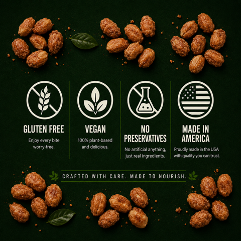 Cinnamon Roasted Peanuts, 9oz | Gluten-free & Vegan | Magic