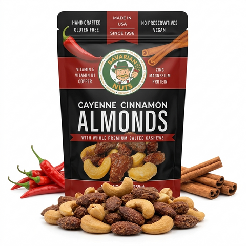 9oz Cayenne Cinnamon ALMONDS