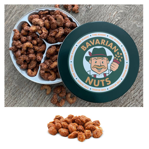 18oz Cinnamon Roasted PEANUTS - Gift Tin